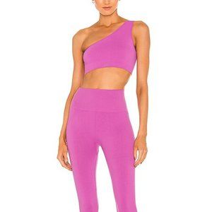 Set Active X REVOLVE Ribbed One Shoulder Sports Bra in Petal